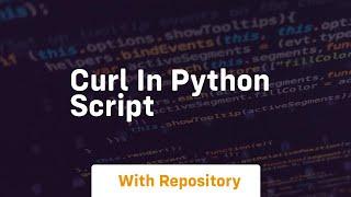 curl in python script