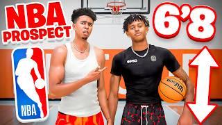 INSANE 1v1 Basketball vs 6’8 VIRAL NBA Prospect!