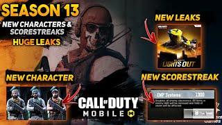 SEASON 13 HUGE LEAKS | NEW CHARACTER & SCORESTREAK | KNIGHTS DIVIDED EVENT REWARDS LEAK | COD MOBILE