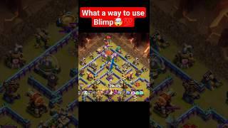 What a way to do it #coc #clashofclans #clashrooney #clashrooney #blimp #superarcher #th16 #th15