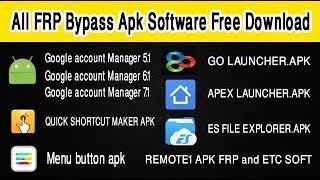 ALL FRP BYPASS APK SOFTWRE FREE DOWNLOAD