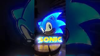 Sonic Led Işıklı 3D Logo Modeli