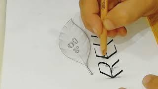 3D Handwriting Name Rehan!  3D Calligraphy  Best Designing