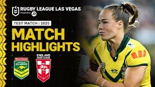 International Match Highlights | Jillaroos v England – Test Match | 2025