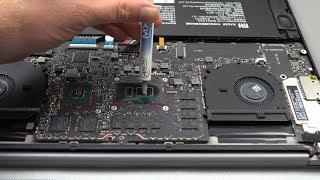 Xiaomi Mi Notebook Pro Thermal Repaste, Results, How to Open & Add SSD