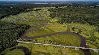 Водоёмы в Тавдинском округе с высоты полёта