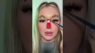 Who remembers the twerking Santa filter  #makeup #makeupchallenge #christmasmakeup #shorts