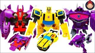 Transformers Toys - Cyberverse Power of the Spark Bumblebee Shockwave Alpha Trion Unboxing