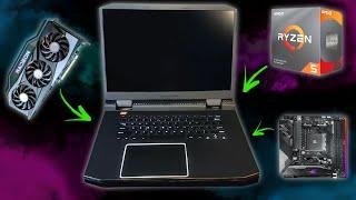 World's First DIY Gaming Laptop (Whole DESKTOP PC Inside)