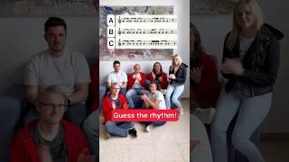 Guess the rhythm!  #guesswho #rhythmchallenge #rhythm #singing #choir #wien #vienna