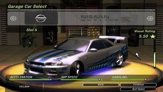 GT-R34 Brian O'Connor's NEED FOR SPEED: UNDERGROUND2 - TUNING & RACE (Part18)