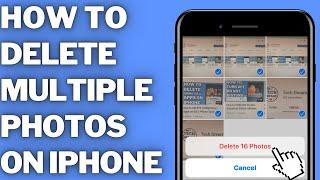 How to DELETE MULTIPLE PHOTOS on iOS I iPhone Tutorial  (2022)