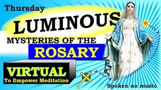 Virtual Rosary Luminous Mysteries – Thursday – video meditation