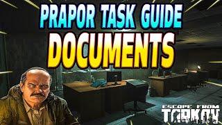 Documents - Prapor Task Guide - Escape From Tarkov