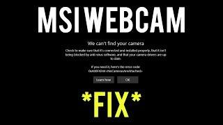 MSI Webcam Not Working *Quick Fix* | 0xa00f4244 Webcam Error Fix