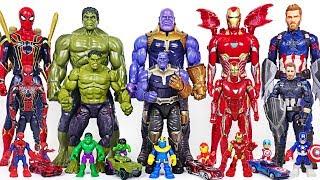 Infinity War Avengers bigger and smaller transform! Hulk, Thanos, Spider Man! - DuDuPopTOY