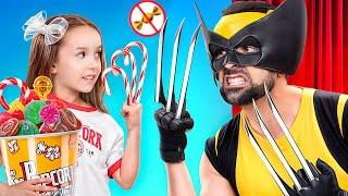 ¡Cómo colar snacks en las películas! ¡Deadpool vs Wolverine!