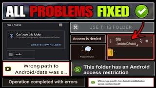  Zarchiver data file not showing problem | Zarchiver can't use this folder | obb not showing issue