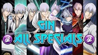 Bleach Brave Souls  ALL GIN SPECIALS Till Today! Ichimaru Gin Special Moves Compilation [BBS]