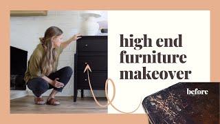 Trash To Treasure Furniture Makeover For Our Home // Furniture Restoration / High End Furniture Flip