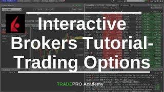 Interactive Brokers Tutorial- Options trading with IB