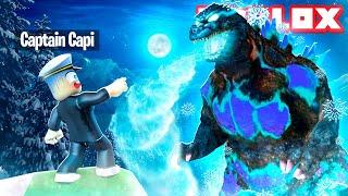 Super FROZEN GODZILLA DESTROYS the CITY in ROBLOX