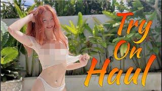 Trying on Transparent Top |Transparent Try On Haul with Alice