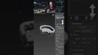 3Ds MAX. А вы знали? Path Deform за 1 минуту.  #3dsmax #3dmodeling