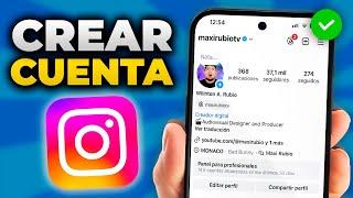 Cómo CREAR una CUENTA de INSTAGRAM (2024)