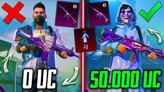  ДОРОГАЯ ПРОКАЧКА АККАУНТА на 50000 UC В PUBG MOBILE! ПРОКАЧАЛ АККАУНТ В ПУБГ МОБАЙЛ! ШУТ и МИФИКИ!