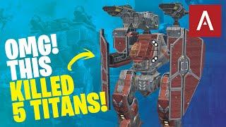 War Robots - OMG Arthur With NEW Titan Weapons Kills 5 Titans! WR Max Gameplay