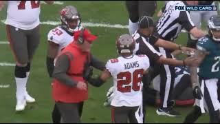 Bruce Arians smacks his own player Andrew Adams