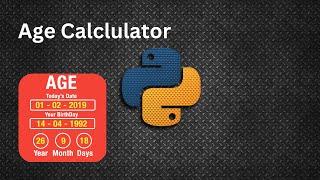 Simple Age Calculator | Python Tutorials for Beginners | Step By Step | #mrlazyprogrammer #python