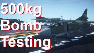 500kg Fighter Jet Bomb Testing In Minecraft | Immersive Vehicles Mod