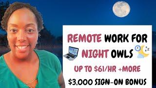 Top 5 Night Shift Work from Home Jobs Hiring Now| High-Pay