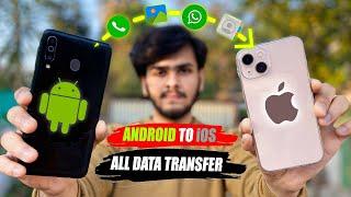 Transfer Data Android To iOS | Free Method Without Pc 2025 | Transfer WhatsApp Chats/Photos