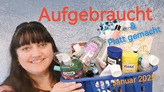 Aufgebraucht und platt gemacht Januar 2025  Top & Flop Produkte Review #declutter #aufgebraucht