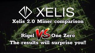 XELIS V2  Miner comparison ONE ZERO vs RIGEL on 30 SERIES, and 40 SERIES GPUS, SURPRISING results!