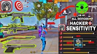 Free Fire Headshot setting 2024  Best Sensitivity Settings ️| Sensitivity + Hud Settings Free Fire