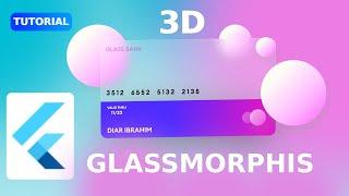 GLASSMORPHISM with 3D Rotation | flutter web