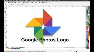 CORELDRAW (26) Как нарисовать логотип / Зарисовки от Sara Azadi / How to Create Google Photos Logo