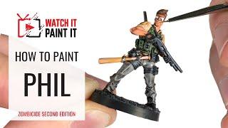 Zombicide Second Edition - How to Paint Phil with The Army Painter Paint Set