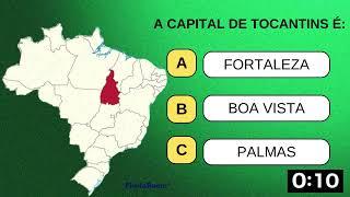 QUIZ - QUAL É A CAPITAL? ESTADOS BRASILEIROS.. 