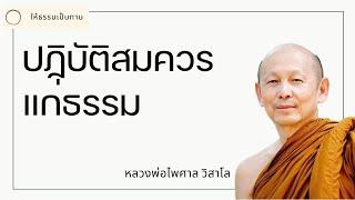 ปฏิบัติสมควรแก่ธรรม - พระไพศาล วิสาโล