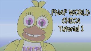 Minecraft Pixel Art Tutorial | Adventure Chica Part 1 (FNAF World)