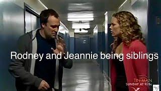 Rodney McKay and Jeannie Miller being chaotic siblings