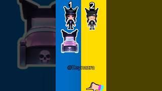 Toca boca kuromi 1 2 choose your look #tocaboca #tocalifeworld #tocalife #shots #games #avatarworld