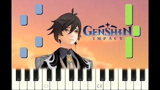 piano tutorial "GUIZHONG'S LULLABY" from GENSHIN IMPACT, 2020, with free sheet music (pdf)