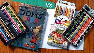 Doms groove colour pencil vs Doms aqua watercolour pencil  | arjun sethi sketches