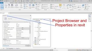 Project Browser and Properties in Revit